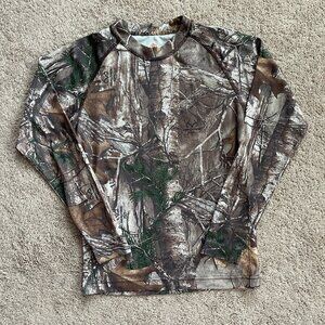NWOT Realtree Game Winner Hunting Camouflage Long Sleeve Shirt Youth Medium